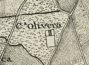 Cascina Olivero. Carta topografica dimostrativa dei contorni della Città di Torino, 1785. © Archivio Storico della Città di Torino