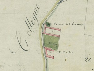 Cascina Berlia. Mappa primitiva Napoleonica, 1805.
 © Archivio Storico della Città di Torino