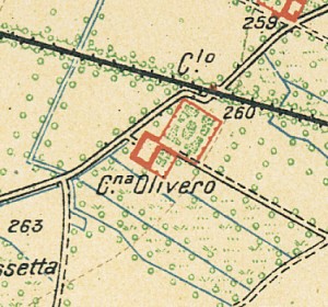 Cascina Olivero. Istituto Geografico Militare, Pianta di Torino e dintorni, 1911. © Archivio Storico della Città di Torino