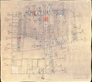 Bombardamenti aerei. Censimento edifici danneggiati o distrutti. ASCT Fondo danni di guerra inv. 1795 cart. 37 fasc. 21. © Archivio Storico della Città di Torino 