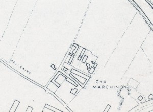 Cascina Tetti Basse di Dora. Istituto Geografico Militare, Pianta di Torino, 1974. © Archivio Storico della Città di Torino