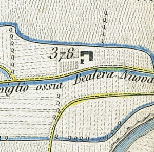 Cascina Chiabotto Quaglia. Topografia della Città e Territorio di Torino, 1840, © Archivio Storico della Città di Torino