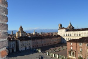 Veduta di Palazzo Reale e della Piazzetta Reale da Palazzo Madama. Fotografia di Laura Tori, 2011