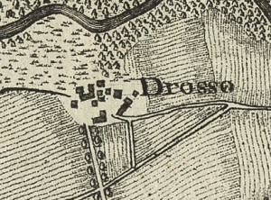 Complesso del Drosso. Carta topografica dimostrativa dei contorni della Città di Torino, 1785. © Archivio Storico della Città di Torino