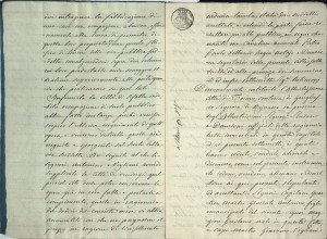 Vendita di terreno dalla Città di Torino a Giacinto Antonino e Giacomo Vigliani, 1845, f.03. Biblioteca civica centrale, Cartografico  8/8.7.03 © Biblioteche civiche torinesi