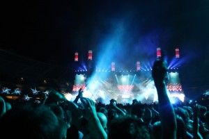 Veduta del palco dello Stadio Olimpico di Torino durante il concerto dei Muse. Fotografia di Dalila Palazzo, 2013. ©MuseoTorino