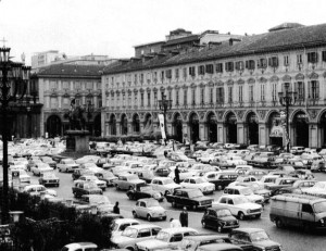 Piazza San Carlo, circa 1970 © Archivio Storico della Città di Torino