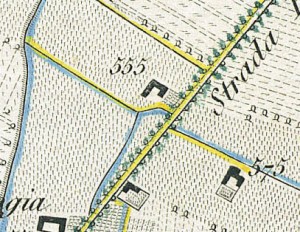 Cascina Nuova di corso Unione Sovietica. Topografia della Città e Territorio di Torino, 1840. © Archivio Storico della Città di Torino