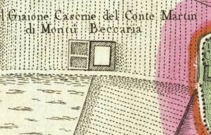 Cascina Giajone. Amedeo Grossi, Carta Corografica dimostrativa del territorio della Città di Torino, 1791. © Archivio Storico della Città di Torino