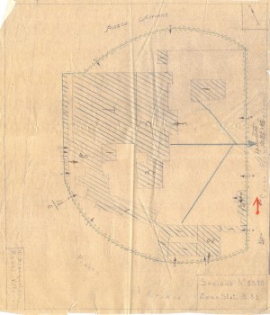 Bombardamenti aerei. Censimento edifici danneggiati o distrutti. ASCT Fondo danni di guerra inv. 1372 cart. 28 fasc. 18. © Archivio Storico della Città di Torino