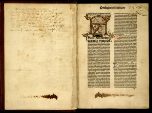 Incunabolo (Bibbia in latino). Biblioteca civica Centrale 450.B.1 © Biblioteche civiche torinesi