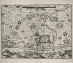 Pianta topografica della città di Torino e dei dintorni durante l’assedio del 1640, circa 1650 