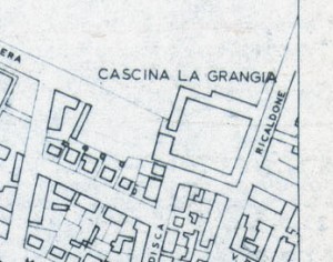 Cascina La Grangia, Grange. Istituto Geografico Militare, Pianta di Torino, 1974. © Archivio Storico della Città di Torino