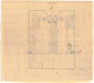 Bombardamenti aerei. Censimento edifici danneggiati o distrutti. ASCT Fondo danni di guerra inv. 1179 cart. 24 fasc. 33. © Archivio Storico della Città di Torino