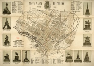 Nuova pianta di Torino, 1894. Biblioteca civica centrale, Cartografico  3/4.14.02   © Biblioteche civiche torinesi