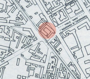 Cascina Casa Gilardoni Sondrio. Istituto Geografico Militare, Pianta di Torino, 1974, © Archivio Storico della Città di Torino