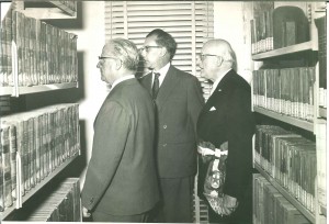 Inaugurazione del nuovo edificio della Biblioteca civica con il Presidente della Repubblica Giovanni Gronchi, 3 novembre 1960. Biblioteca civica Centrale © Biblioteche civiche torinesi