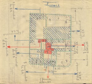 Bombardamenti aerei. Censimento edifici danneggiati o distrutti. ASCT Fondo danni di guerra inv. 1708 cart. 35 fasc. 14. © Archivio Storico della Città di Torino