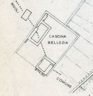 Cascina Bellezia. Istituto Geografico Militare, Pianta di Torino, 1974. © Archivio Storico della Città di Torino