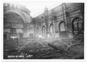 Cinema Massimo, Via Montebello. Effetti prodotti dai bombardamenti dell'incursione aerea dell'8 dicembre 1942. UPA 2692D_9C05-03. © Archivio Storico della Città di Torino