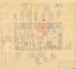 Bombardamenti aerei. Censimento edifici danneggiati o distrutti. ASCT Fondo danni di guerra inv. 435 cart. 8 fasc. 28. © Archivio Storico della Città di Torino   