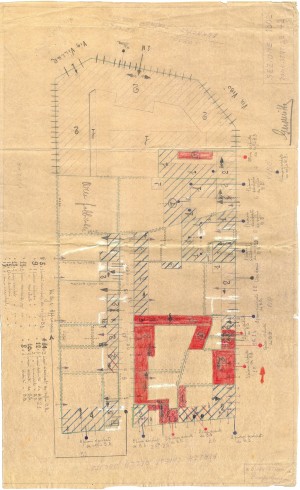 Bombardamenti aerei. Censimento edifici danneggiati o distrutti. ASCT Fondo danni di guerra inv. 1802 cart. 37 fasc. 28. © Archivio Storico della Città di Torino