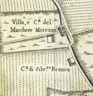 Cascina Morozzo. Amedeo Grossi, Carta Corografica dimostrativa del territorio della Città di Torino, 1791. © Archivio Storico della Città di Torino