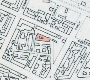 Cascina del Santo Spirito. Istituto Geografico Militare, Pianta di Torino, 1974. © Archivio Storico della Città di Torino