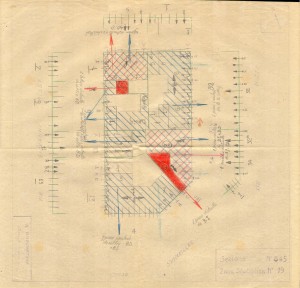 Bombardamenti aerei. Censimento edifici danneggiati o distrutti. ASCT Fondo danni di guerra inv. 845 cart. 17 fasc. 22. © Archivio Storico della Città di Torino