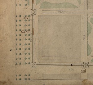 Tratto delle mura della città romana su corso Siccardi