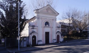 Cappella della cascina Anselmetti ristrutturata per ospitare laboratorio Storia e Storie. Fotografia di Elena Piaia, 2017