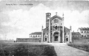 La chiesa in una cartolina del 1910. ©Archivio EUT 6.
