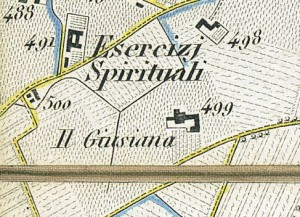 Cascina Giusiana. Antonio Rabbini , Topografia della Città e Territorio di Torino, 1840, © Archivio Storico della Città di Torino