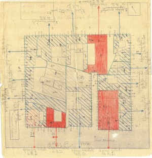 Bombardamenti aerei. Censimento edifici danneggiati o distrutti. ASCT Fondo danni di guerra inv. 213 cart. 4 fasc. 3. © Archivio Storico della Città di Torino