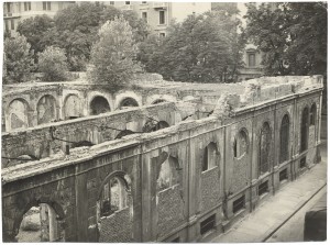 Biblioteca civica Centrale, via della Cittadella, ante 1958. Biblioteca civica Centrale © Biblioteche civiche torinesi