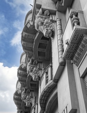 Particolare della facciata - Casa Avezzano/Betta (ASCT, PE I cat. 1912/556)