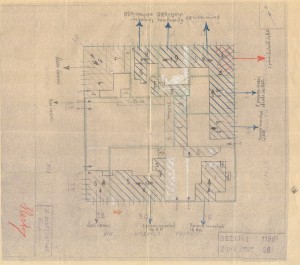 Bombardamenti aerei. Censimento edifici danneggiati o distrutti. ASCT Fondo danni di guerra inv. 1166 cart. 24 fasc. 20. © Archivio Storico della Città di Torino