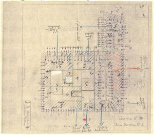 Bombardamenti aerei. Censimento edifici danneggiati o distrutti. ASCT Fondo danni di guerra inv. 80 cart. 2 fasc. 9. © Archivio Storico della Città di Torino