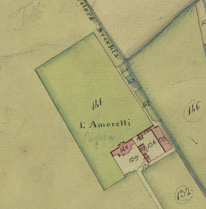 Cascina Amoretti. Catasto Gatti, 1820-1830. © Archivio Storico della Città di Torino