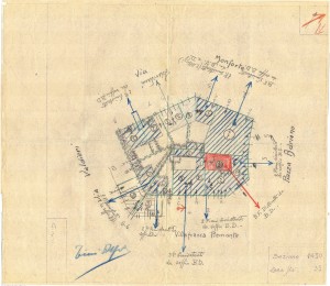 Bombardamenti aerei. Censimento edifici danneggiati o distrutti. ASCT Fondo danni di guerra inv. 1430 cart. 29 fasc. 9. © Archivio Storico della Città di Torino