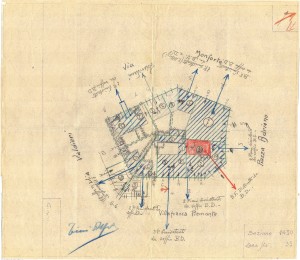 Bombardamenti aerei. Censimento edifici danneggiati o distrutti. ASCT Fondo danni di guerra inv. 1430 cart. 29 fasc. 9. © Archivio Storico della Città di Torino