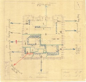 Bombardamenti aerei. Censimento edifici danneggiati o distrutti. ASCT Fondo danni di guerra inv. 29 cart. 1 fasc. 29. © Archivio Storico della Città di Torino
