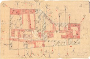 Bombardamenti aerei. Censimento edifici danneggiati o distrutti. ASCT Fondo danni di guerra inv. 2225 cart. 45 fasc. 4. © Archivio Storico della Città di Torino