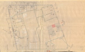 Bombardamenti aerei. Censimento edifici danneggiati o distrutti. ASCT Fondo danni di guerra inv. 1366 cart. 28 fasc. 12. © Archivio Storico della Città di Torino