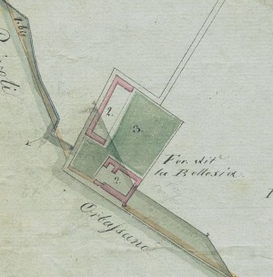 Cascina Bellezia. Mappa primitiva Napoleonica, 1805. © Archivio Storico della Città di Torino