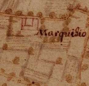 Cascina Zappata, già Marchisio. La Marchia, Carta della Montagna, 1694-1703. © Archivio di Stato di Torino.