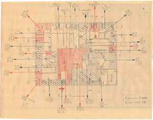 Bombardamenti aerei. Censimento edifici danneggiati o distrutti. ASCT Fondo danni di guerra inv. 2290 cart. 46 fasc. 6. © Archivio Storico della Città di Torino
