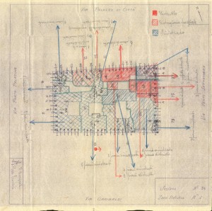 Bombardamenti aerei. Censimento edifici danneggiati o distrutti. ASCT Fondo danni di guerra inv. 36 cart. 1 fasc. 36. © Archivio Storico della Città di Torino 