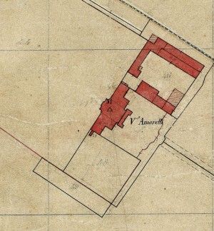 Cascina Amoretti. Catasto Rabbini, 1866, © Archivio di Stato di Torino