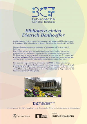 1869-2019. Biblioteca civica Dietrich Bonhoeffer